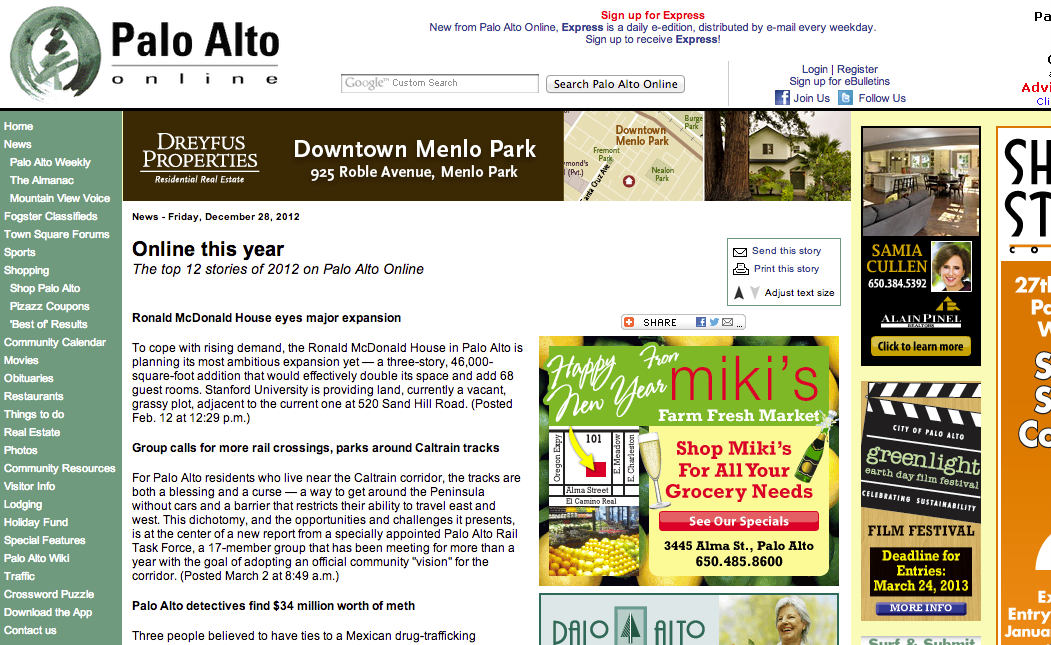 Top Stories of 2012